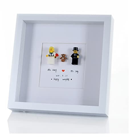 GLigeT Bilderrahmen Quadratischer 3D-Fotorahmen, Tiefe 3 cm, for Blumen, Medaillen, Zubehör, Dispaly Shadow Fotorahmen (Color : White, Size : Inner Size 17x17cm), langlang2023