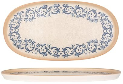 Bonna Placa de servicio - Viento - Porcelana - 30 cm - juego de 2