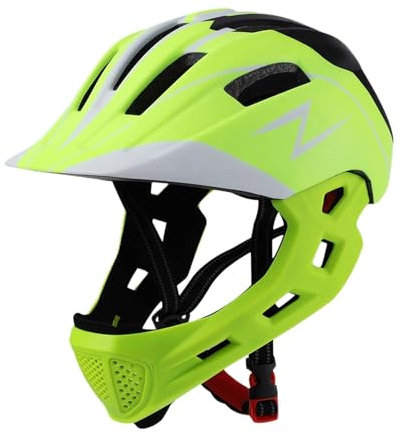 kowaku Kinder Fahrradhelm Rennradhelm Schlagfestigkeit Einstellbar 50cm-55cm Sporthelm Fahrradhelm zum Radfahren, Grün