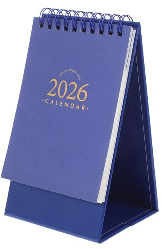 NUOBESTY Mini-Tischkalender Stehend Flip- 2025-2026 Taschenkalender 18-Monats- Terminplaner Für Büro Schule