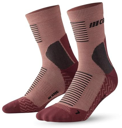 CEP Damen Cold Weather Socks Mid Cut V2 Laufbekleidung Kompressions-Socken Rose - Altrosa Ii