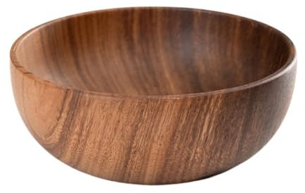 OLDMFZP Ensaladera de madera de primera calidad, cuencos grandes de madera for servir aperitivos for frutas o ensaladas, también se utiliza como ensalada for palomitas de maíz, chips