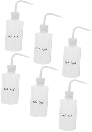 WEKADRIN 6pièces Bouteilles à Presser Pour Nettoyage De De Flacons Squeeze Avec Bec Courbé Bouteilles Portables Et Étanches Pour Usage Domestique Et Professionnel