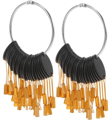 VALICLUD 1 Satz Haarfrührungen gebunden Haarring zum Testen der Farbe Haarfarben Ringhaarverlängerung Schlüssel Styling Schnalle zum Testen der Haarfarbe Haarfarben-Probering Zinklegierung