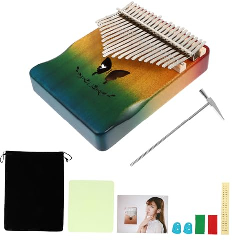 MILISTEN Kalimba Daumenklavier Tasten für Anfänger Kreatives mit Stimmhammer Tragbares Musikinstrument für Musikliebhaber