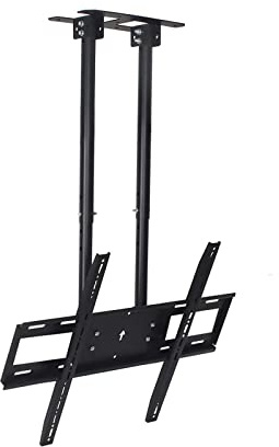 Supporto TV resistente per televisori LCD/curvi da 65 a 100, girevole a 360° e inclinazione regolabili in altezza e inclinazione, perfetto per Home Theater, staffa a soffitto resistente.