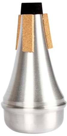 MAGICLULU Gerader Aluminium Trompetendämpfer für Blechblasinstrumente Langlebiger Jazz Übungsdämpfer mit Intonation Geeignet für Trompeten
