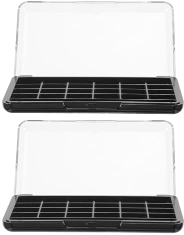 LOLIPPYY Paleta Vacía de Maquillaje 24 Ranuras para Sombra de Ojos y Lápiz Labial, 2 Piezas, Material As y Abs, Diseño Compacto y Recargable para Citas Profesionales y Viajes
