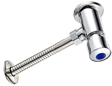 Riuulity Valvola di Scarico per Orinatoio a Pulsante, Rivestimento Lucido, Ritardo, Parti del Serbatoio della Toilette per la Toilette domestica. Materiale: Acciaio Inossidabile