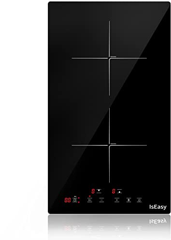 Plaque à induction IsEasy, 2 zones, 3400 W, commandes tactiles, 9 niveaux de puissance, fonction Boost, 220-240 V