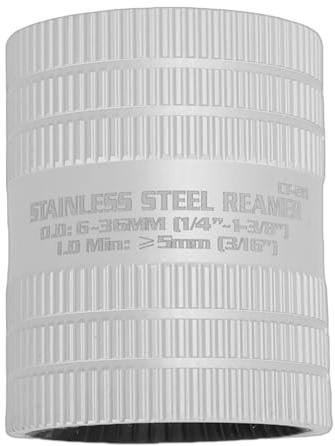 Escariador de tubos interiores y exteriores, herramienta de desbarbado de tubos para tubos de aluminio, cobre, acero inoxidable y metal galvanizado de 1/4 a 1-3/8 pulgadas