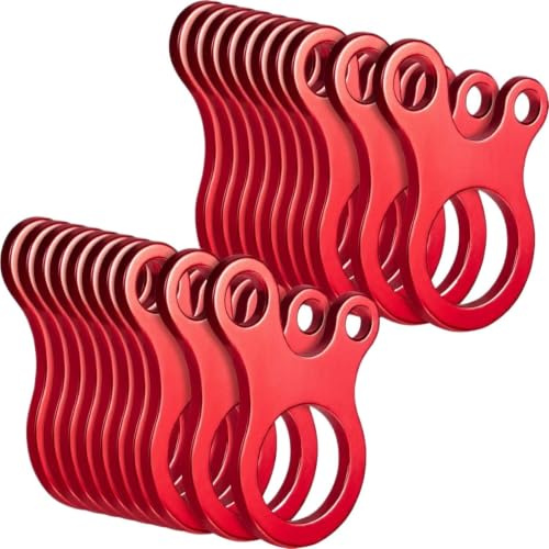 IRGVJIFR Tenditori per Corde Kit di Fissaggio Regolabile con Fibbia for Corda in Lega Alluminio da 20 Pezzi for tenditori for Tende Esterno per Il Campeggio