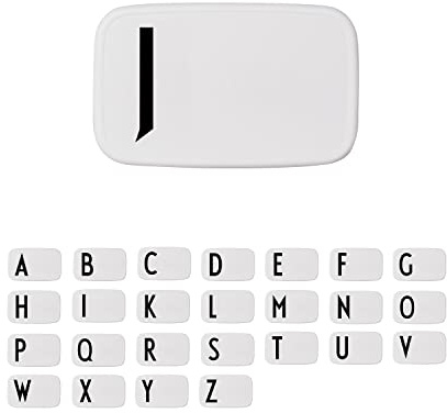 Design Letters Buchstaben Brotdose für Kinder, Erwachsene A-Z | Lunchbox BPA frei | Lunchbox Erwachsene | Personalisierte Geschenke | Ideal als Snackbox, Frühstücksbox, Brotbox Kinder, Brotdose Schule