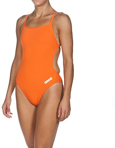 Arena - Costume Intero da Donna Madison Swim PRO Back MaxLife, Donna, Costume da Bagno, 28489-311-26, Mango - Bianco, 26