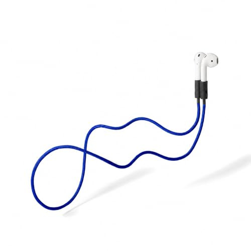 KNOK Premium Halteband für Apple AirPods 1-3 / Pro 1-2, magnetisch, Blau | Magnetisches Verschlussband gegen Verlieren, passend für AirPods 1-3 und Pro 1-2