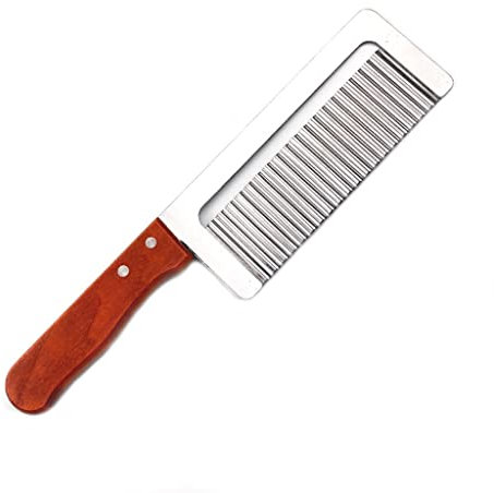 Taglia Patate Coltello da onda di patate coltello in acciaio inox wolf coltello dente da cucina famiglia cucina fritte fritte coltello spaata affettatrice taglio taglio fantasia coltello corrugato Aff