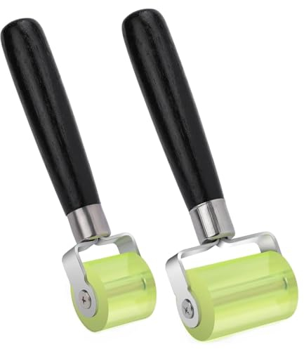 2 Rulli a Pressione Manuale, Rullo a Pressione, Rullo in Silicone Resistente al Calore, Rullo a Pressione in Gomma, per la Bordatura e la Saldatura di Teloni in PVC