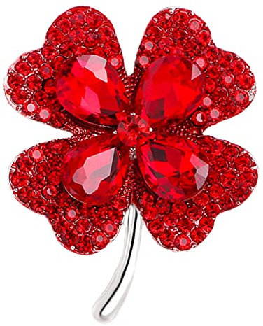 XAGMODSHN Brosche im Vintage-Stil, grüne Blätter, Anstecknadel, Anstecknadel, Kleidung, Ansteckblume für Strass, Accessoire, Schmuck, Valentinstag, Metall