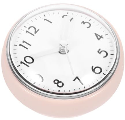 MAGICLULU Dusch und Badezimmer Wanduhr mit Saugnapf aus Kunststoff für Feuchte Räume mit Frostglas und Einfacher Montage