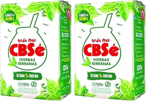 CBSÉ - Yerba Mate, Hierbas Serranas- 500g (Paquete de 2)