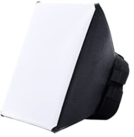 Angoily 2 Stück Tragbarer Kamerablitzdiffusor Softbox aus Kunststoff für DSLR Blitze Weichzeichnender Blitzdiffusor zur Schattenminderung und Mobiles Zubehör für Fotografie