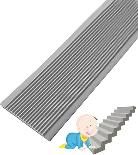 Treppenkantenprofil, Kantenschutz, Schutz und Kanten, Treppenschutz, Kantenleiste, Treppenkantenprofil, Breite 3 cm-Gray||1.1m/43.3in