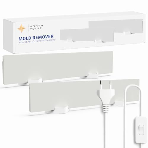 Northpoint Set di 2 riscaldatori a infrarossi anti-muffa, per pareti e bagno