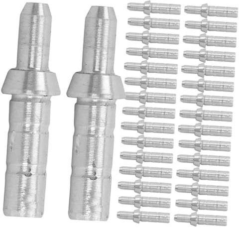 ERINGOGO Encoche de Flèche 4,2 Mm Aluminium Argenté, 50 Pièces, Queue de Protection, Encoche de Tir à l'arc D'extérieur, Accessoire pour Tir à l'arc, Usage Sport et Plein Air, Remplacement