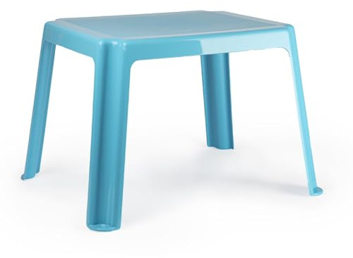 Muddy Hands Strong Childrens Plastic Table Toddlers Kids Indoor Outdoor Garden Study Activity (Light Blue)