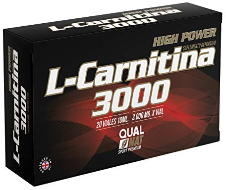 L-Carnitina 3000 - Complemento Deportivo para Contribuir al Rendimiento Físico - Formato de 20 Viales Líquidos - Sabor a Limón-Aminoácido Esencial- Ayuda a Aumenta la Energía – QUALNAT