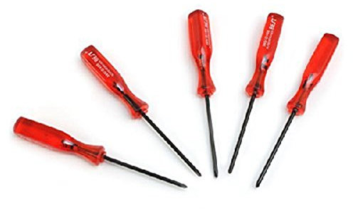 Triwing Trigram Lot de 5 tournevis à embout Y pour DS/DS Lite/GBA Rouge