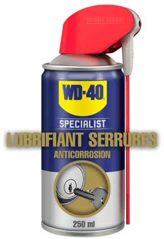 WD-40 Specialist • Lubrifiant Serrures • Spray Double Position • Anticorrosion • Débloque Instantanément • Sans Graisse ni Silicone • En Extérieur ou En Intérieur • 250 ML