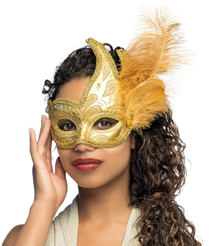 Boland - Masque vénitien pour Les yeux, accessoire, Costume, Carnaval, fête costumée, Halloween, Bal masqué
