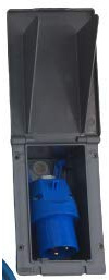 AEP MAINS 240V 16A FLUSH HOOK UP RECTANGLE SOCKET CARAVAN CAMPER VAN RV MOTORHOME
