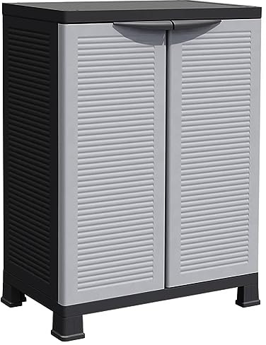 vidaXL Kunststoffschrank Haushaltsschrank Schrank Gartenschrank Balkonschrank Putzmittelschrank Beistellschrank Werkstattschrank 68x39x92cm