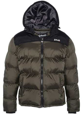 Schott NYC Mixte Enfant Utah2b Doudoune, Kaki, 16 Ans EU