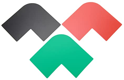 3 Stück Bartformungsschablone, Ausschnitt-Bartformungsschablone, Männer-Schnurrbart-Koteletten-Guide-Schablonen-Styling-Werkzeug, Bartschneider-Werkzeug für Kiefer-Wangen-Hals-Linie