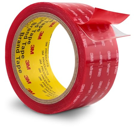 3M Double Sided Mounting Tape 50mm x 4.7m Clear 4905 0.5mm Thick Heavy Duty Adhesive Waterproof Foam Tape for Car Home Office Deco