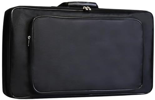 Effektgeräte Tasche aus Oxford Gewebe mit Griff, Schwarz | Audioeffektgeräte und Mikrofon, Tragbar für Auftritt und Draußen, Stoßfeste Aufbewahrung mit Tragegriff