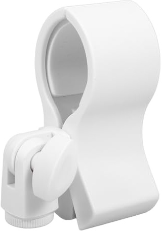 Weißer Mikrofonklemme mit 5/8 Zoll und 3/8 Zoll Adapter, Kunststoff | 32 bis 60mm Durchmesser, Sicherer Halt, Leicht und Kompakt, Passend für Stative und Ersatzgebrauch