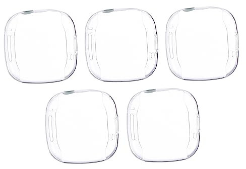 OKUMEYR 5pcs Watch Protective Case Tpu Screen Protector Case Compatible for Fitbit Watch Cover Protect Your Device in Daily Use