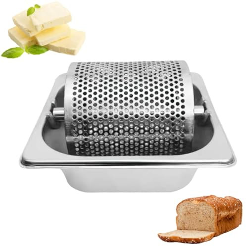 Butter Wheel, Bun Butter Roller, Stainless Steel Butter Spreader Roller, Large Capacity Butter Wheel for Griddle Spreads Butter Evenly, Cook Tool Griddle Accessories Butter Dishes (201 steel)