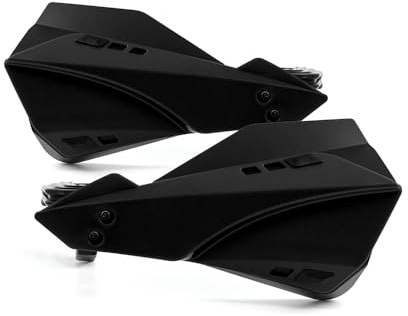 Guardamanos de Moto 22MM 25MM ABS Guardamanos Racing Para 80-650CC XR CR CRF Para Para 125-498CC RR 2T 4T (Negro)