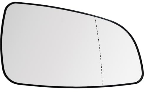 Suysion Spiegelglas Ersatz für Opel Astra H 2004–2009 Rechts Beheizbar Asphärisch Außenspiegelglas mit Trägerplatte Beifahrerseite Rückspiegelglas Konvex Ersatzspiegel Auto Spiegel Glas