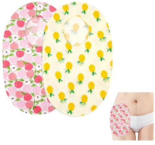 2 Pcs Ostomy Bag Covers Reusable Stoma Bag Protective Cover Cotton Ostomy Bags Drain Pouches Sleeve for Colostomy Ileostomy Urostomy Stoma Bag Accessories