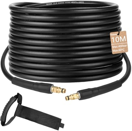 10m Flexible Tuyau pour Kärcher K2 K3 K4 K5 K6 K7 Nettoyeur Haute Pression Accessoires Tuyau de Rechange d'extension Rallonge Tuyaux de Rechange Pièces Détachées avec Connecteur Rapide