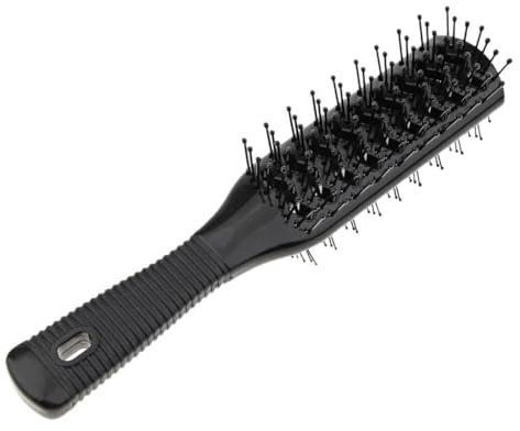 IOIUSKKU Cepillo para el cabello diseñado para secar con secador con cerdas flexibles que desenreda sin esfuerzo el cabello rizado. Cepillo desenredante para hombres para secar con secador.