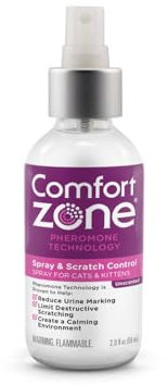 Comfort Zone (2 Pack Spray und Scratch Control Beruhigungsspray für Katzen, 57 ml
