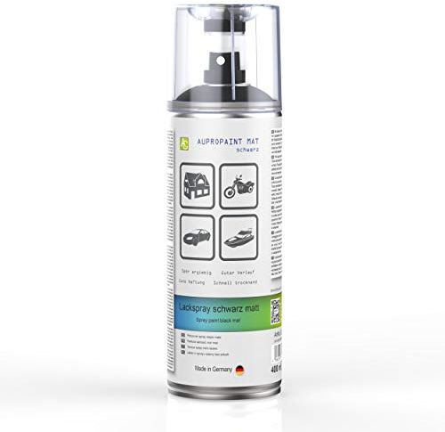 AUPROTEC Lackspray AUPROPAINT MAT schwarz matt Sprühlack Auto Lack Spray 1x 400ml