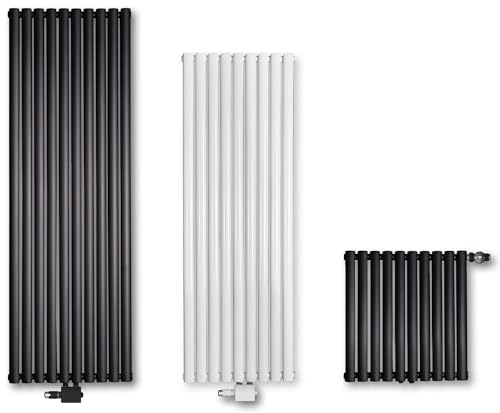 VILSTEIN Design Heizkörper Flach, Flachheizkörper, Paneelheizkörper, Wandheizkörper, Mittelanschluss & Seitenanschluss, Weiß, Einlagig, 1180W, Vertikal, 180x60 cm